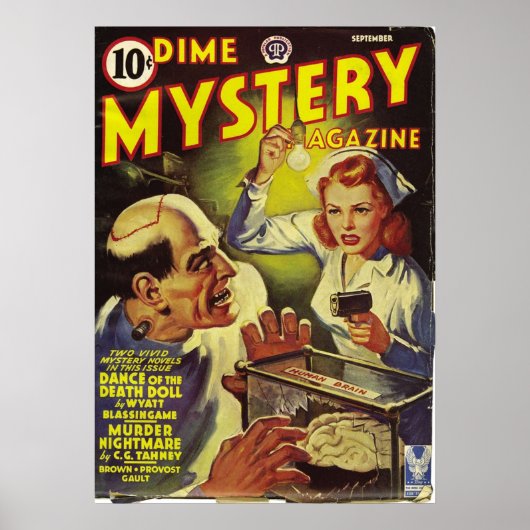 Dime Store Mystery Magazine Cover Poster (Voorkant)