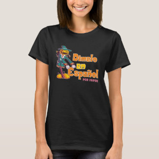 Dimelo En Espanol Calabaza Pumpking Spanish Teache T-shirt