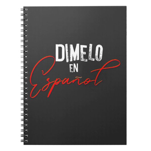 Dimelo en Espanol Spaans bilateraal leraar en Notitieboek (Voorkant)