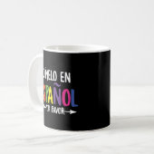 Dimelo en Espanol tweetalig Spaans Maestra Koffiemok (Voorkant links)