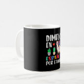 Dimelo En Espanol Tweetalige Llama Spaans Leraar Koffiemok (Voorkant links)