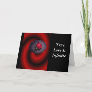 Dimensie van liefde feestdagen kaart