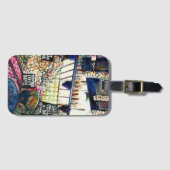 Dimensies van nieuwsgierigheid bagagelabel (Voorkant (horizontaal))