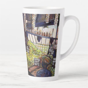 Dimensies van nieuwsgierigheid latte mok