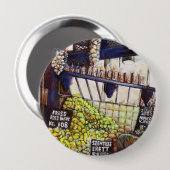 Dimensies van nieuwsgierigheid ronde button 4,0 cm (Voorkant /achterkant)