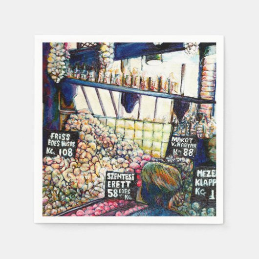 Dimensies van nieuwsgierigheid servet (Voorkant)