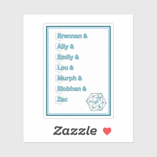 Dimension 20 - Onverschrokken helden Sticker (Vel)