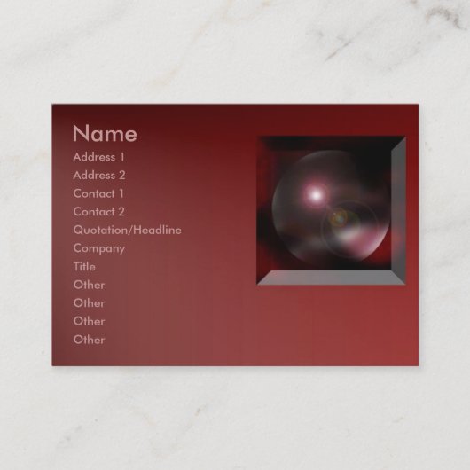 Dimension-profielkaart Visitekaartje (Voorkant)