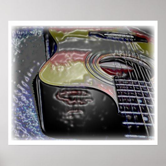 Dimensionaal gitaarPoster Poster (Voorkant)