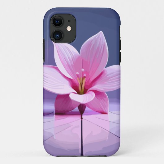 Dimensionaal Gladioli: Roze en Paars Masterstuk Case-Mate iPhone Case (Achterkant)