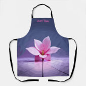 Dimensionaal Gladioli: Roze en Paars Masterstuk Schort (Voorkant)