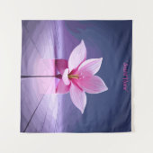 Dimensionaal Gladioli: Roze en Paars Masterstuk Wandkleed (Voorkant (horizontaal))