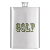 Dimensionaal Golf Afbeelding Logo, klassieke heupk Flacon (Voorkant)