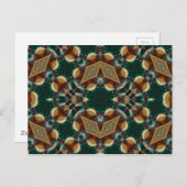 Dimensionaal groen briefkaart (Voorkant / Achterkant)