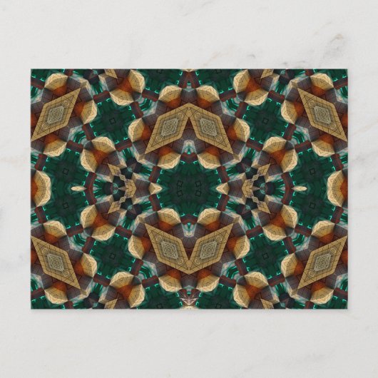 Dimensionaal groen briefkaart (Voorkant)