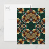 Dimensionaal groen briefkaart (Voorkant / Achterkant)