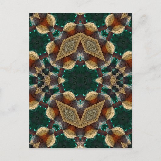 Dimensionaal groen briefkaart (Voorkant)