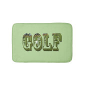 Dimensionaal Groen Golf Afbeelding Logo, Badmat (Voorkant)
