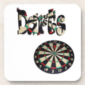 Dimensionaal met dartboard Logo, Bier Onderzetter (Voorkant)