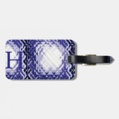 Dimensionaal vierkant-marineh-H Bagagelabel (Achterkant horizontaal)