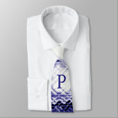 Dimensionaal vierkant-marineP Stropdas (Gebonden)