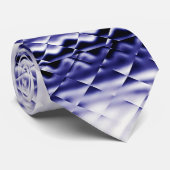 Dimensionaal vierkant-marineP Stropdas (Opgerold)