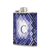 Dimensionaal vierkant-marineschip-C Heupfles (Links)