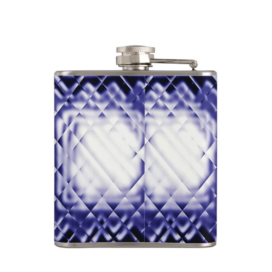 Dimensionaal vierkant-marineschip-C Heupfles (Achterkant)