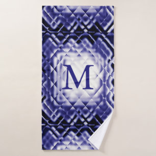 Dimensionaal vierkant-marineschip-M Badhanddoek