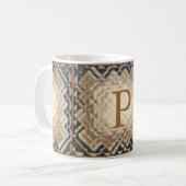 Dimensionaal vierkant-P Koffiemok (Voorkant links)