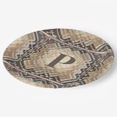 Dimensionaal vierkant-P Papieren Bordje (Gekanteld)