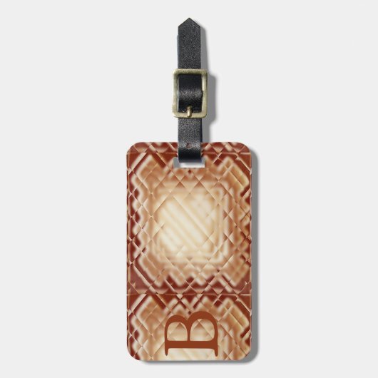 Dimensionaal vierkant-rood-B Bagagelabel (Voorkant verticaal)