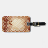 Dimensionaal vierkant-rood-S Bagagelabel (Voorkant horizontaal)