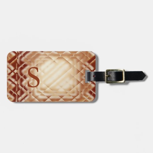 Dimensionaal vierkant-rood-S Bagagelabel (Voorkant horizontaal)