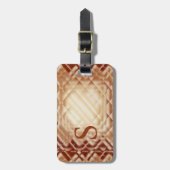 Dimensionaal vierkant-rood-S Bagagelabel (Voorkant verticaal)