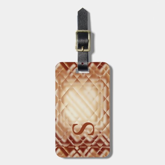 Dimensionaal vierkant-rood-S Bagagelabel (Voorkant verticaal)