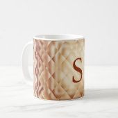 Dimensionaal vierkant-rood-S Koffiemok (Voorkant links)