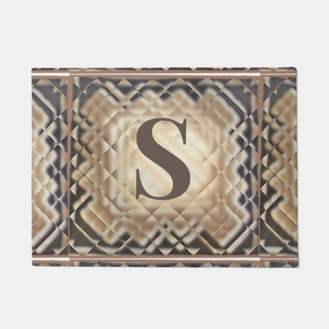 Dimensionaal vierkant-S Deurmat (Voorkant)