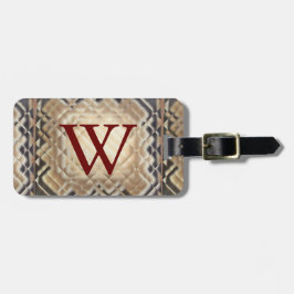 Dimensionaal vierkant-W Bagagelabel