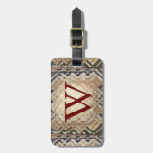 Dimensionaal vierkant-W Bagagelabel (Voorkant verticaal)