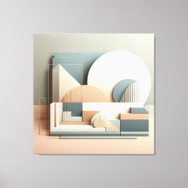 Dimensional Arc Structure Canvas Afdruk