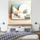 Dimensional Arc Structure Canvas Afdruk (Insitu (Slaapkamer))