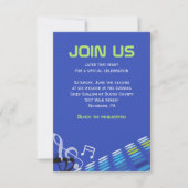DIMENSIONAL Bar Mitzvah Invitation Reception Kaart (Voorkant)