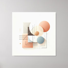 Dimensional Circle Flow Canvas Afdruk