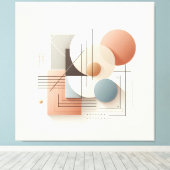 Dimensional Circle Flow Canvas Afdruk (Insitu (Houten vloer))