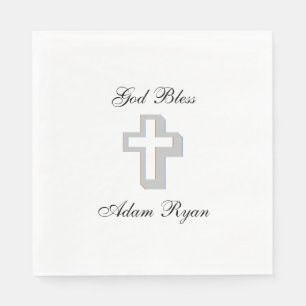 "Dimensional Cross" Paper Napkins Servet