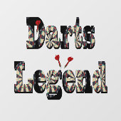 Dimensional Darts Legend Afbeelding Logo, Raamsticker (Vel)