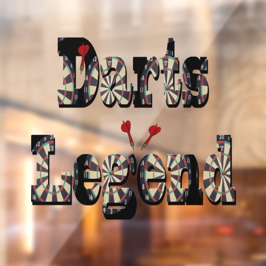 Dimensional Darts Legend Afbeelding Logo, Raamsticker (Vel 2)