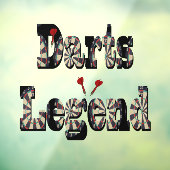 Dimensional Darts Legend Afbeelding Logo, Raamsticker (Vel 3)
