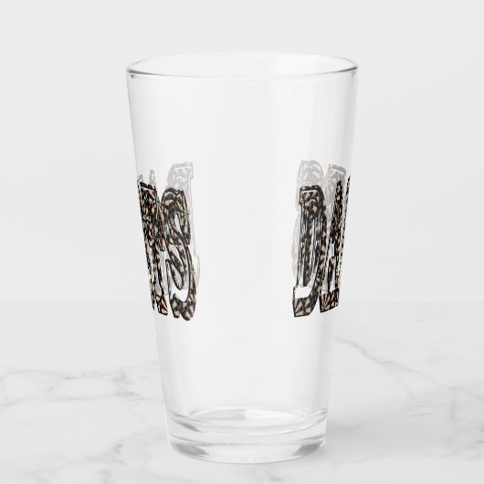 Dimensional Darts Logo, Glas (Rechts)